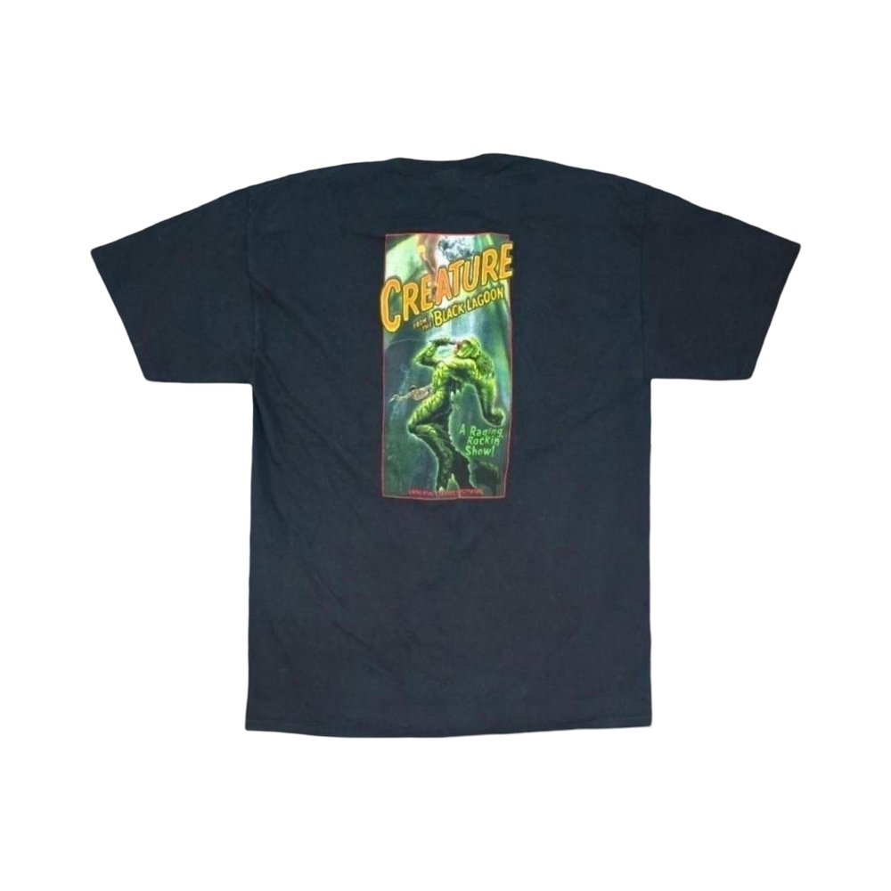 Y2k Creature From The Black Lagoon Raging Rockin Show Production Employee Tshirt